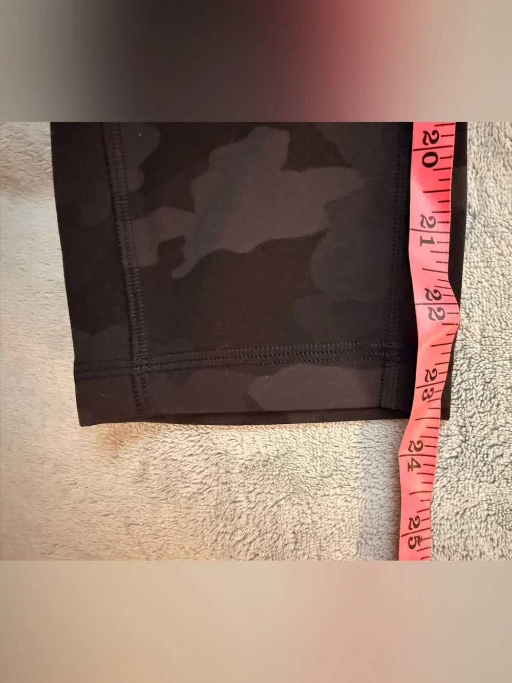 lululemon athletica Girls' Black & Gray Camo Leggings